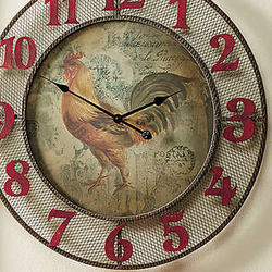 Regal Rooster Clock