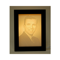 Personalized Carved Memorial Photo Light