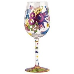 80's Girl Wine Glass