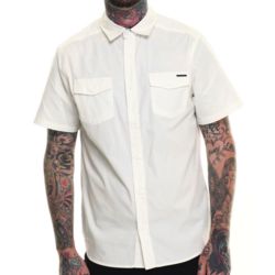 Men's Poplin Short-Sleeve Button-Down Shirt