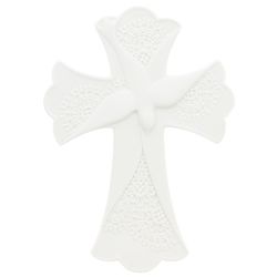 Porcelain Dove Confirmation Cross