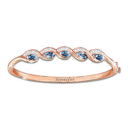 Beauty Of You Personalized Birthstone Copper Bracelet