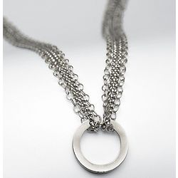 Silver Eternity Circle Necklace