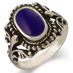 Vintage Sterling Silver and Lapis Ring