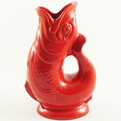 Extra Large Gluggle Jug in Paprika Red