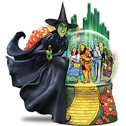 Wizard of Oz Wicked Witch of The West Musical Glitter Globe Light