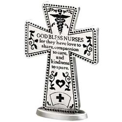3" God Bless Nurses Cross