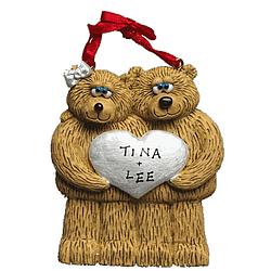 Personalized Teddy Bear First Christmas Ornament
