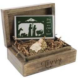 Personalized Christ Child and Advent Box