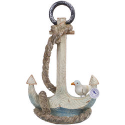 Anchor and Rope Resin Statue