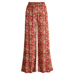 Paisley and Vines Palazzo Pants with Wide Leg Theresa Design