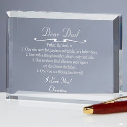 Dad's Nobody Like You Engraved Plaque