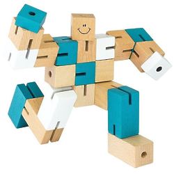 Human Cube Wooden Toy
