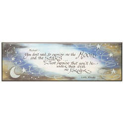 The Moon & Stars Personalized Plaque