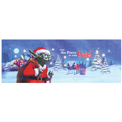 May the Force Be with Yule Light Up Canvas Print
