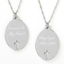 Personalized Forever In My Heart Memorial Pendant