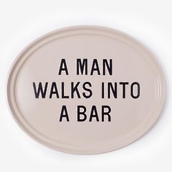 A Man Walks Into A Bar Tray