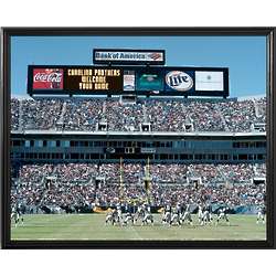 Carolina Panthers Personalized Scoreboard 16x20 Framed Canvas