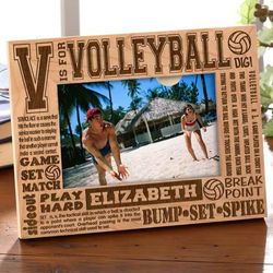 Personalized Volleyball 4x6 Picture Frame