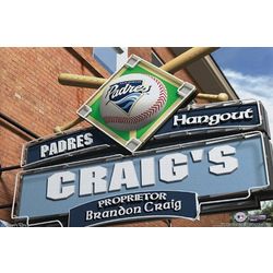 Personalized 24x36 San Diego Padres Pub Sign Canvas Print