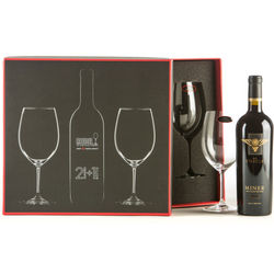 Riedel Miner Family Oracle Wine and Wine Glasses Gift Box