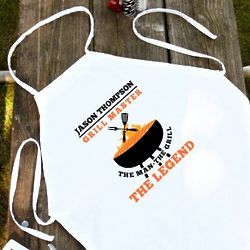 The Man The Grill The Legend Personalized Apron