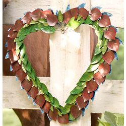 Handcrafted Metal Heart Wreath