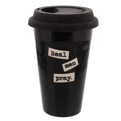 Real Men Pray Travel Mug