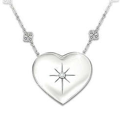 Daughter Diamond Heart Necklace