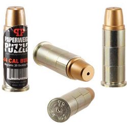 Magnetic 3D .44 Mag Plated Steel Bullet