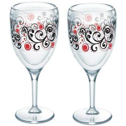 2 Berry Swirlwind 9 Oz. Tervis Wine Glasses