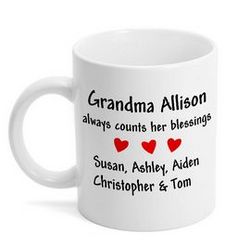 Count Your Blessings Mug for Grandparents
