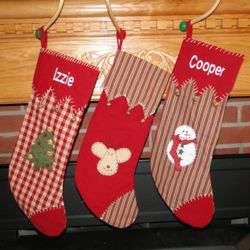 Woven Country Personalized Christmas Stocking