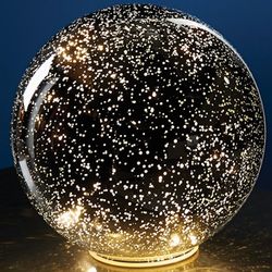 5" Lighted Mercury Glass Sphere