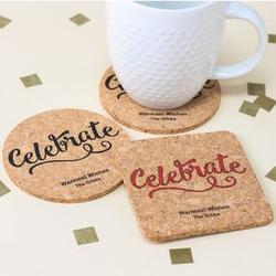 Personalized Party Cork Coasters