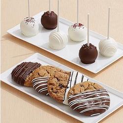 4 Dipped Cookies and 6 Classic Cake Pops