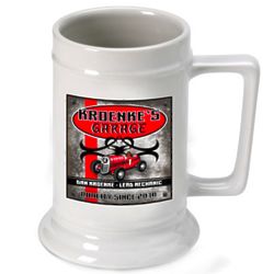 Personalized Name and Established Garage Beer Stein