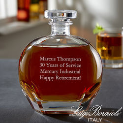 Italian Whiskey Decanter with Personalized Engraving