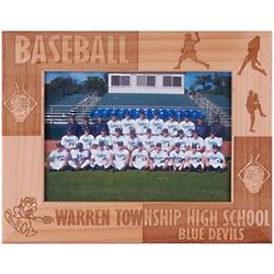 Wooden Personalized Baseball Frame