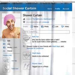 Social Shower Curtain