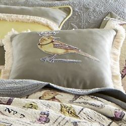 Decorative 16 Inch Songbird Throw Pillow