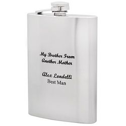 Personalized Brother from Another Mother Flask