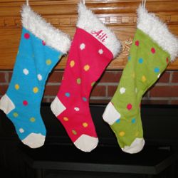 Knit Dot Personalized Christmas Stocking