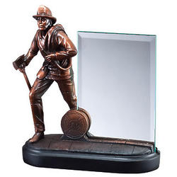 Firefighter with Axe Personalized Award