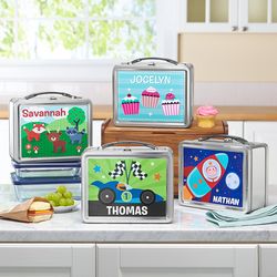 Personalized Cool for School Metal Lunch Box