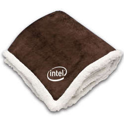 Luxury Micro Plush Throw Blanket with Personalized Embroidery