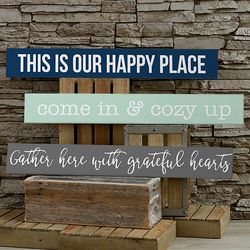 Wood Wall Sign with Any Personalized Text