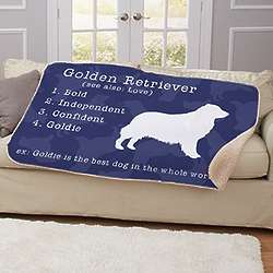 Personalized Definition of My Dog Super Soft Sherpa Blanket