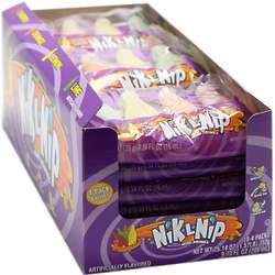 18 Nik-L-Nips Candy Bottles Packs in Display Box