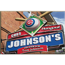 Chicago Cubs Personalized 16x24 Canvas Print